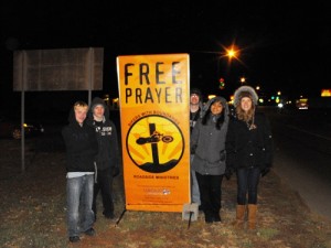 Faith United youth were excited to go out with us and learn to do Free Prayer