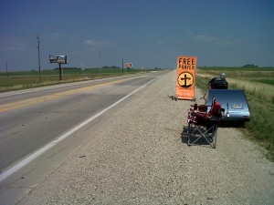 Set up on a hot day in Iowa!